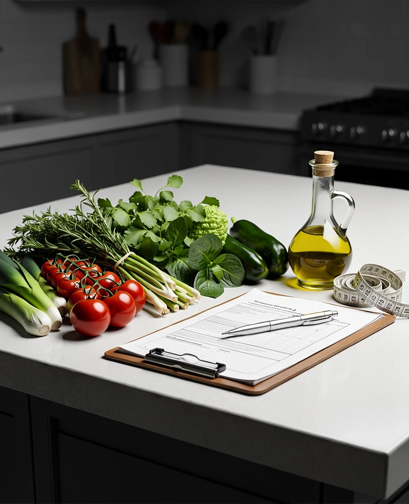 Professional nutrition workspace